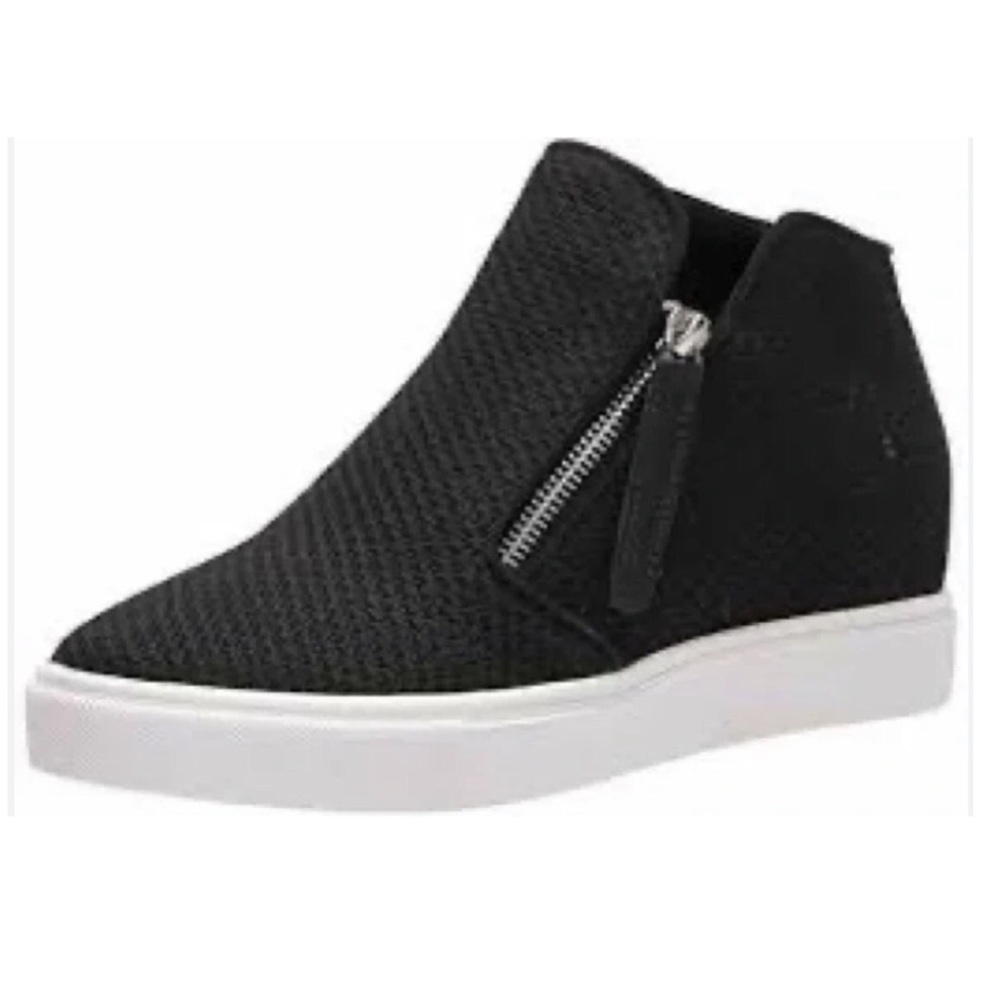 Steve Madden Loxley Black Wedge a Sneakers Sz 10